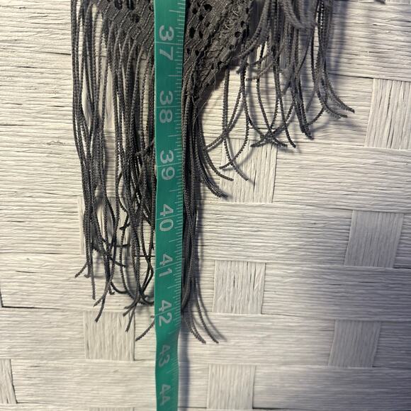 R&M Richard women’s lace cardigan gray Tass cover-up Whimsigoth romantic fairy  - Picture 6 of 8